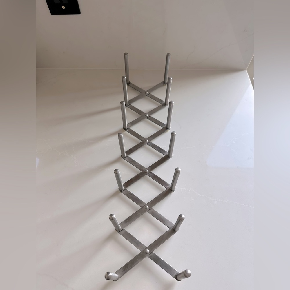 VARIERA Stainless Steel Lid Organizer Expandable Dish Rack